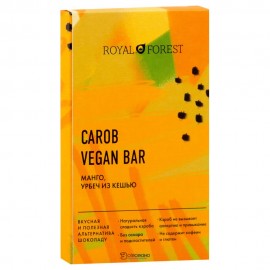 Шоколад Carob Vegan Bar Манго, урбеч из кешью Royal Forest 50 г 230170