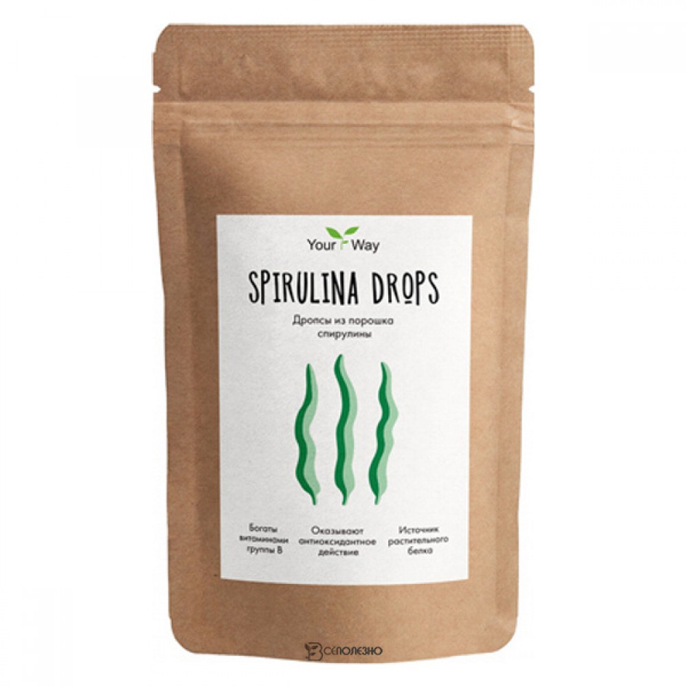 Дропсы из порошка спирулины Royal Forest 50 г 230181