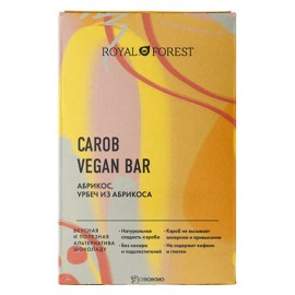 Шоколад Carob Vegan Bar Абрикос, урбеч абрикосовый Royal Forest 50 г 230194