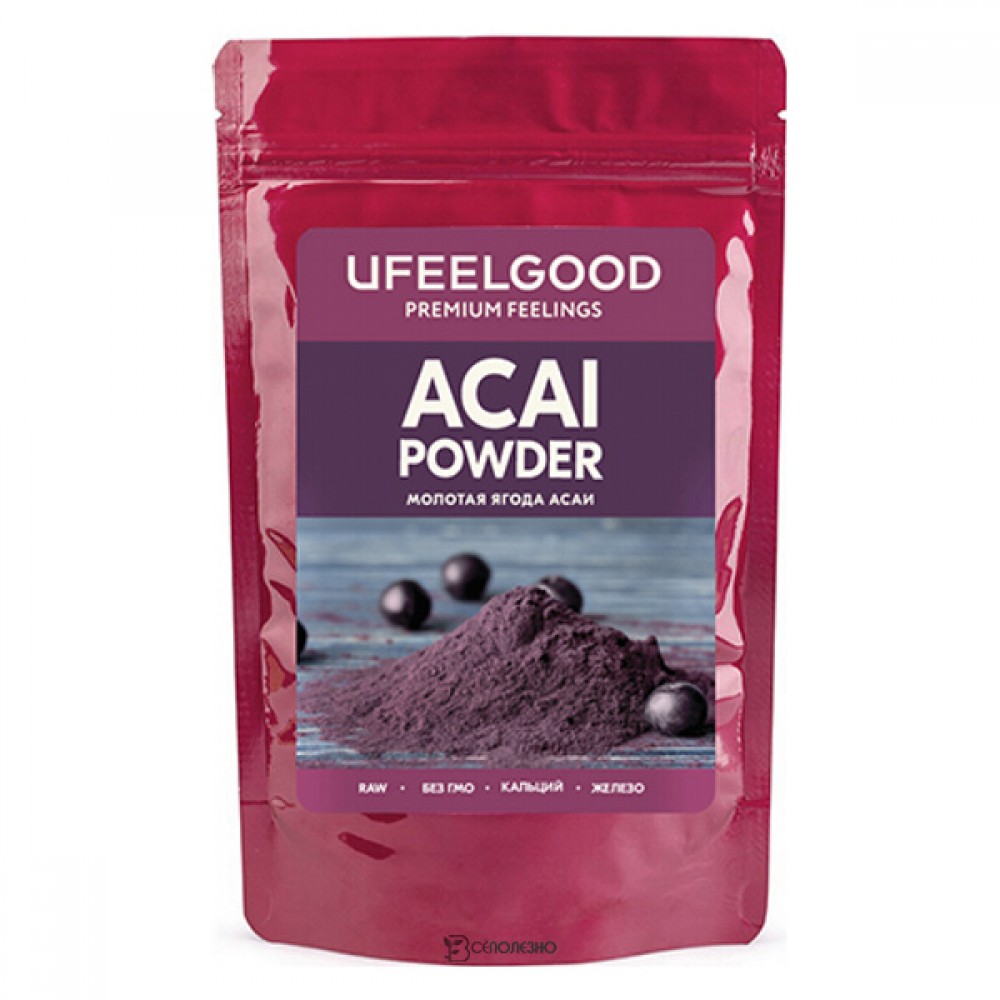 Молотые ягоды Асаи Acai powder Ufeelgood 100 г 230200