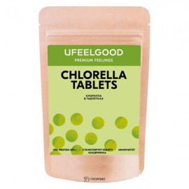 Морская водоросль, хлорелла Chlorella pressed in tab form Ufeelgood 100 г 230204
