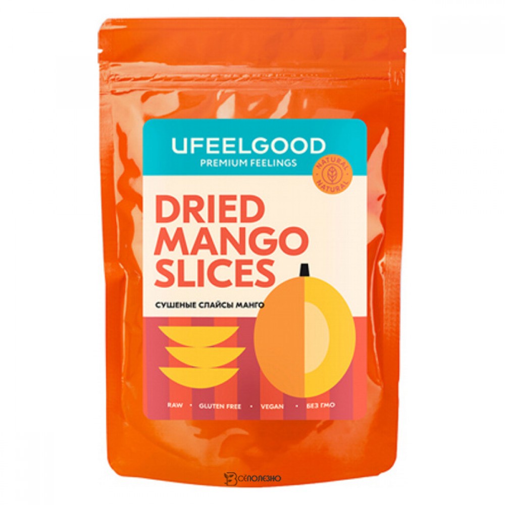Манго слайсы сушеные Ufeelgood 100 г 230207