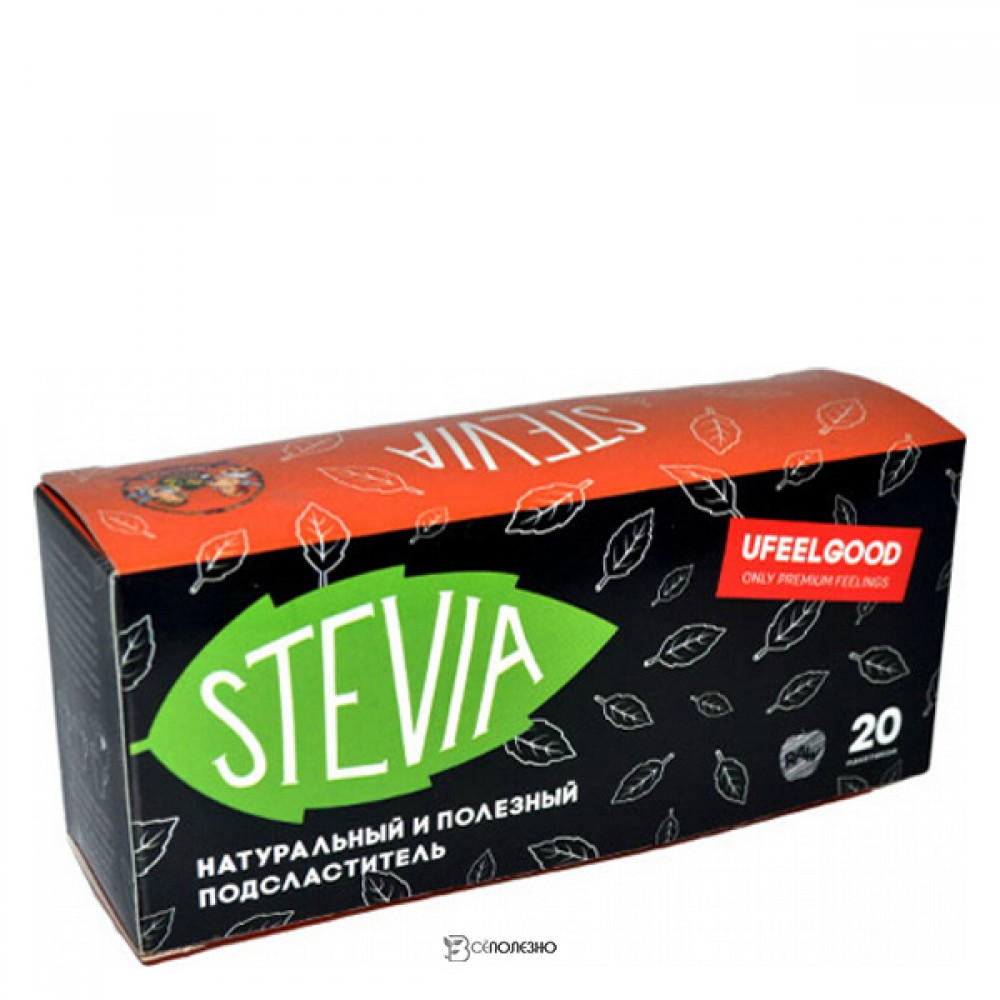 Парагвайская стевия 20 пакетиков 100% raw Ufeelgood 20 г 230216