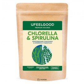 Спирулина и хлорелла прессованные в таблетках Ufeelgood 100 г 230231