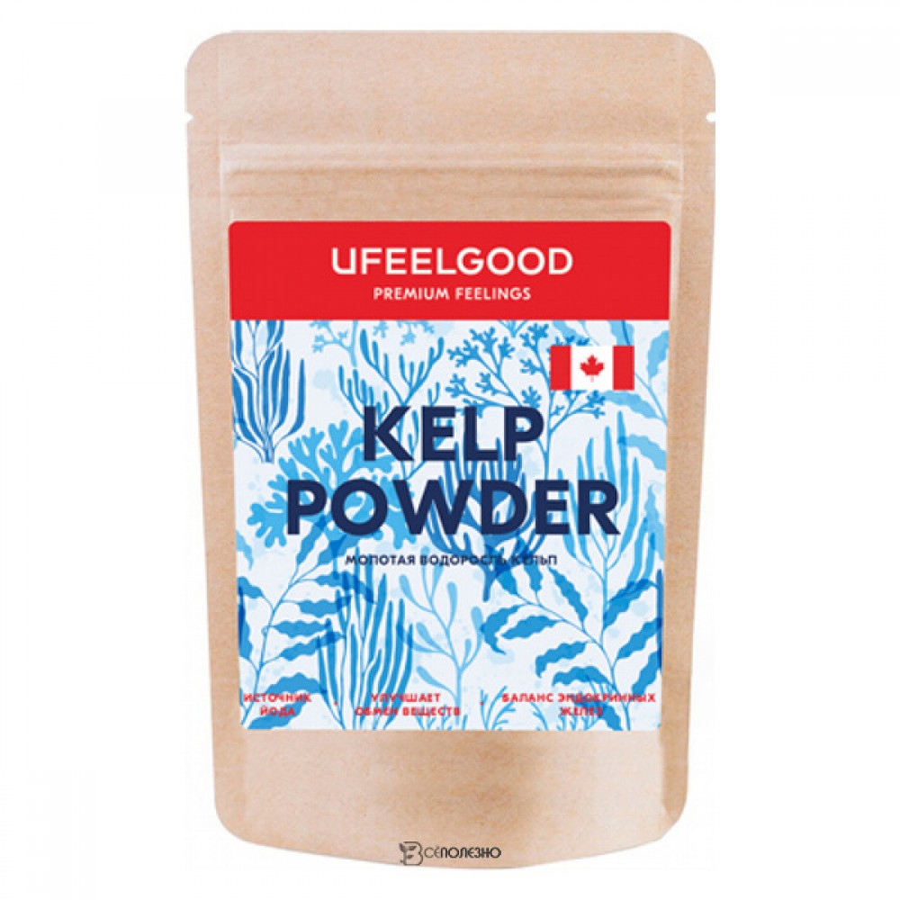 Кельп молотый Kelp premium powder Ufeelgood 100 г 230234