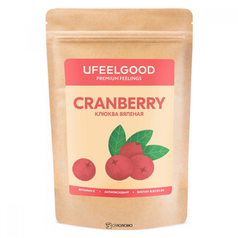 Клюква вяленая крупная Ufeelgood 100 г 230265