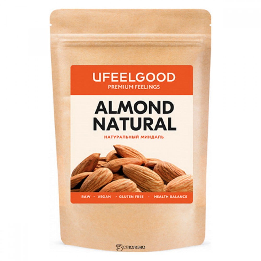 Натуральный сырой миндаль Ufeelgood 100 г 230284