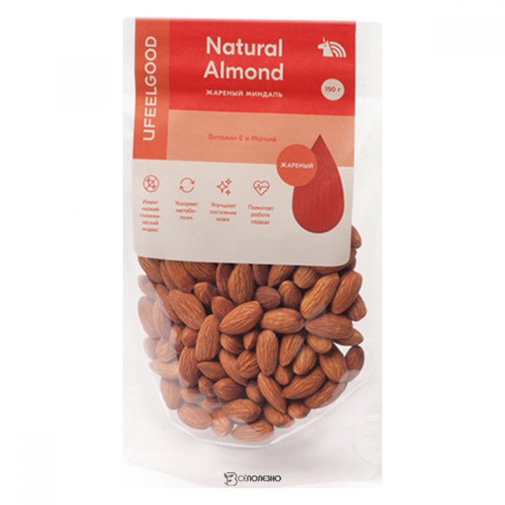 Натуральный обжаренный миндаль Ufeelgood 150 г 230285