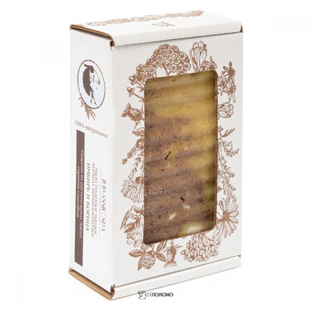 Мыло аюрведическое Имбирь и корица антицеллюлитное Jurassic Spa 100 г 230388