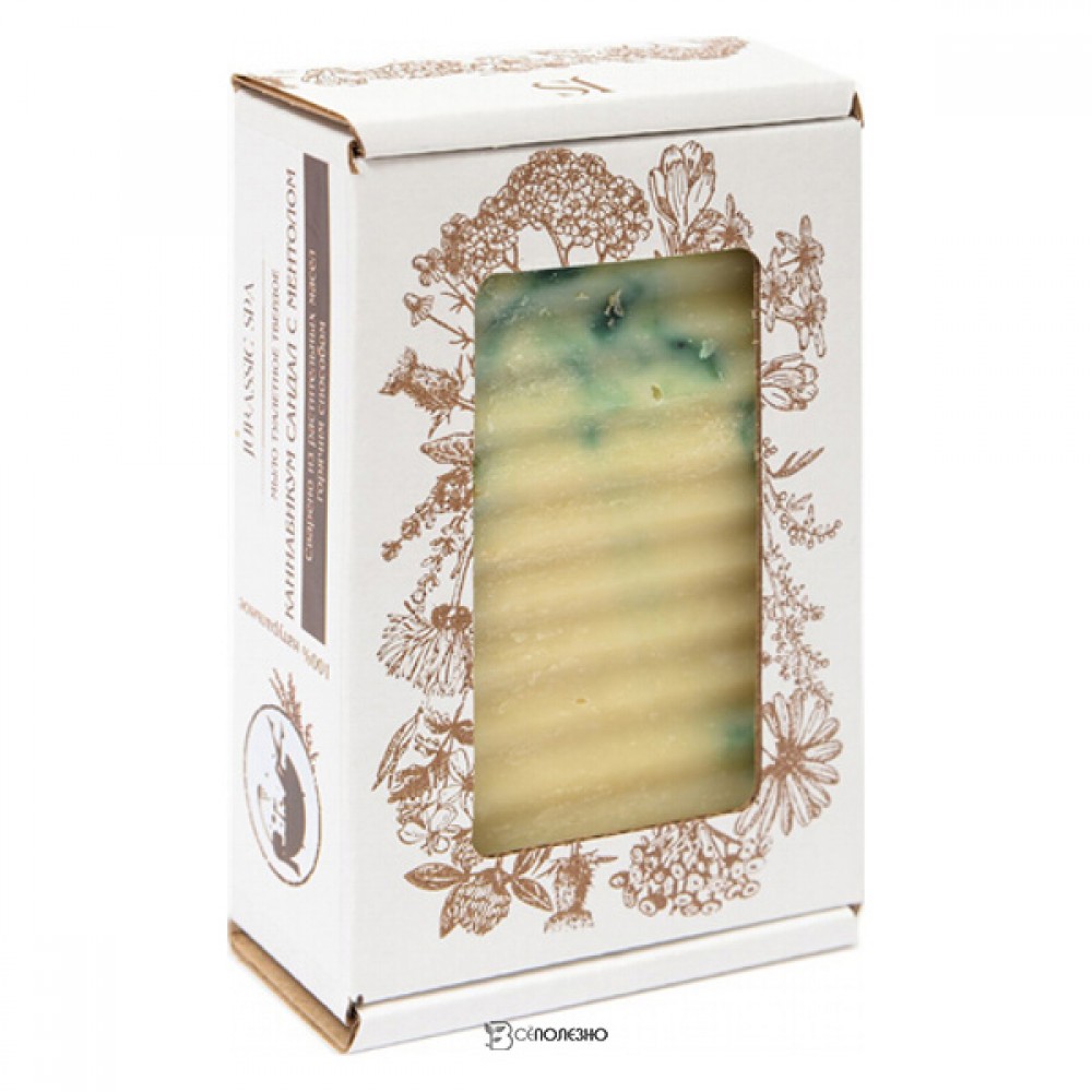 Мыло твердое каннабикум Сандал + ментол + травы для мужчин Jurassic Spa 100 г 230390