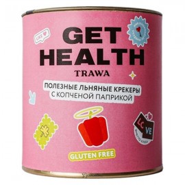 Крекеры льняные с копчёной паприкой от Get Health 60 г TRAWA 113403