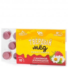 Мёд твёрдый с малиной и ромашкой 30 г HONEYWAY 116710