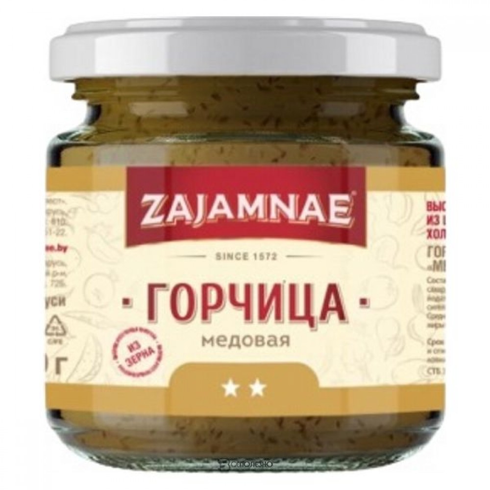 Горчица пищевая Медовая 190 г ZAJAMNAE 116765