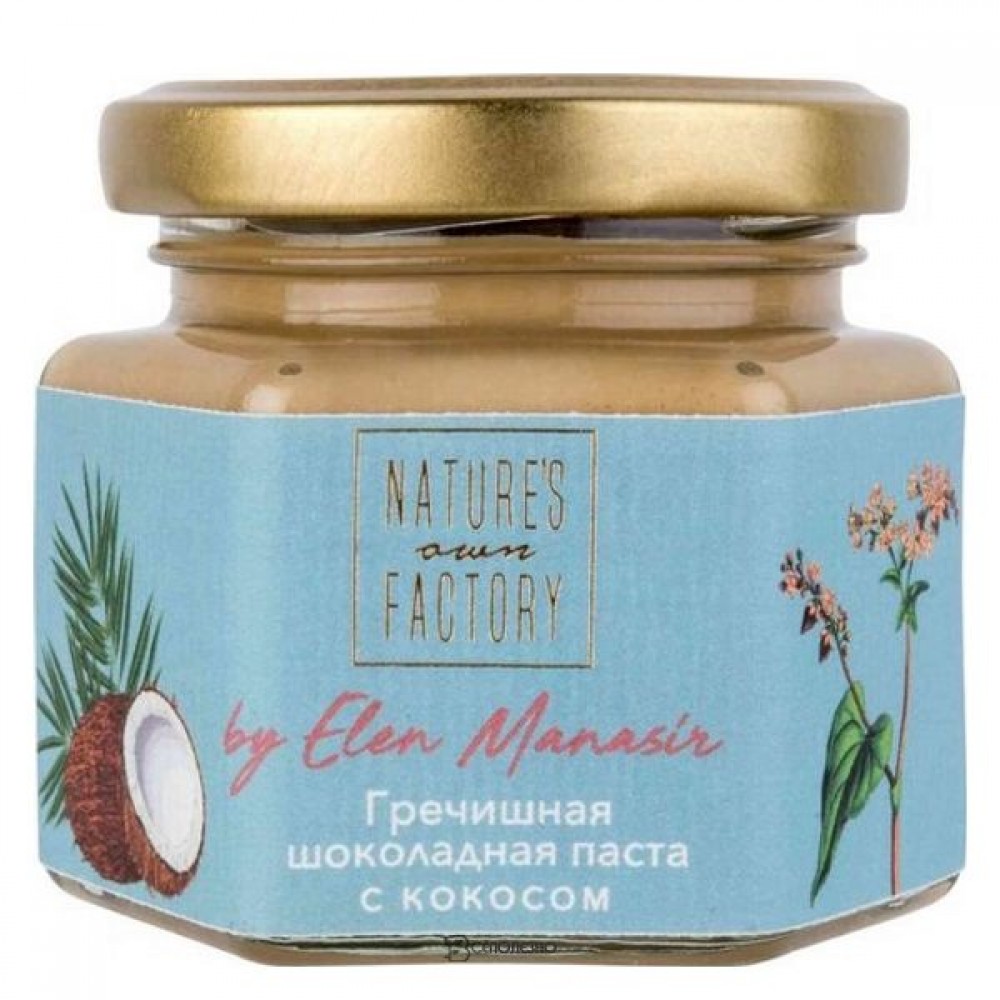 Гречишная шоколадная паста с кокосом Nature’s own factory 120 г 230398