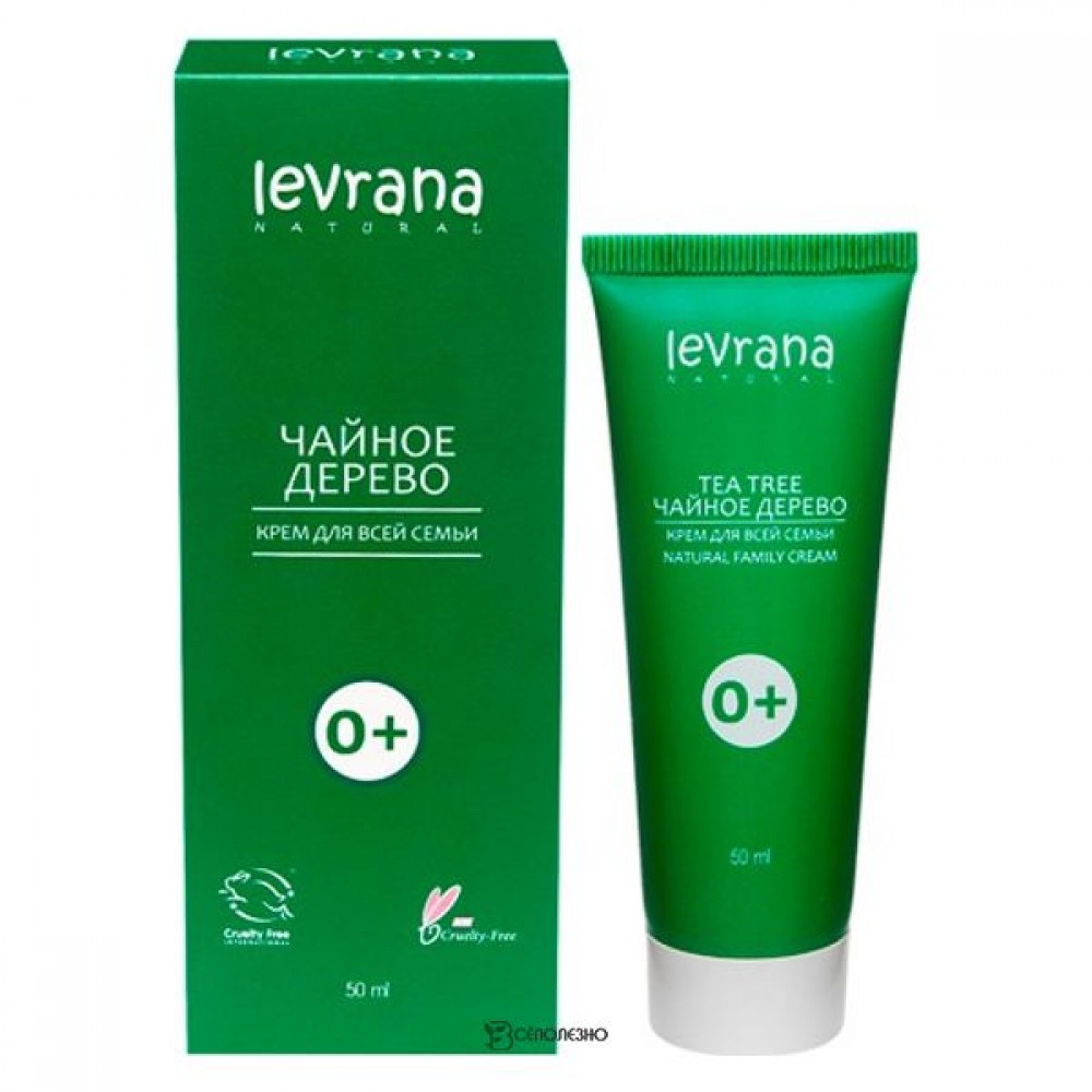 Крем Чайное Дерево заживляющий от укусов комаров для всей семьи 50 мл 107345 Levrana