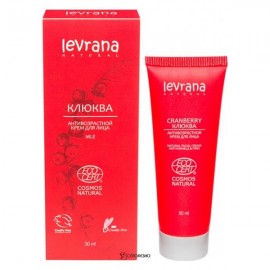 Крем для лица Клюква, антивозрастной, 50мл ECOCERT 107407 Levrana