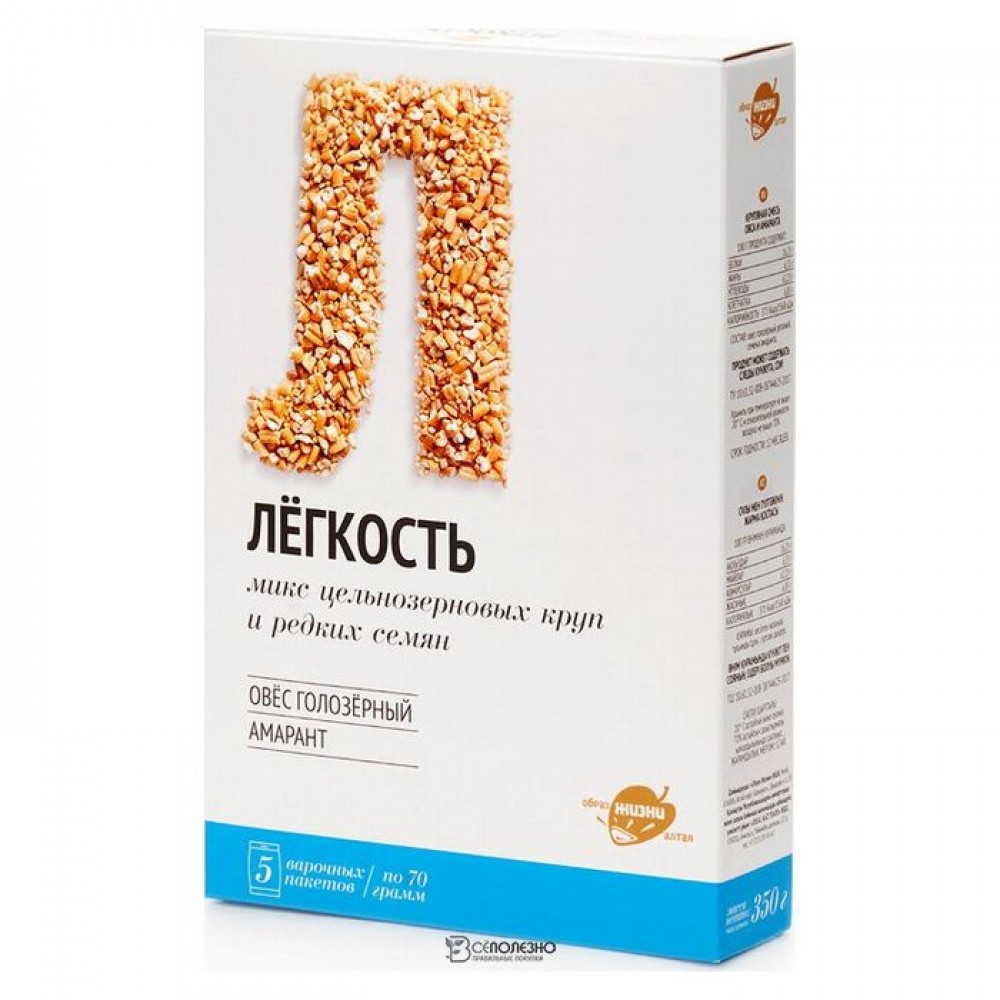 Цельнорезанная смесь круп Легкость 500 г Образ жизни Алтая 140092