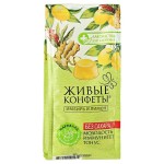Мармелад желейный на фруктозе Живые конфеты из свежих фруктов Лимон и Имбирь Лакомства для здоровья 170 г 111181