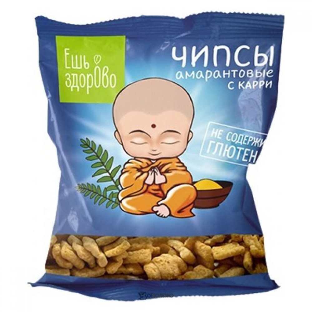 Чипсы с карри Ешь здорово 90 г 111227