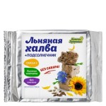 Халва подсолнечно-льняная с семенами коричневого льна на фруктозе 250 г КОМПАС ЗДОРОВЬЯ 1134146