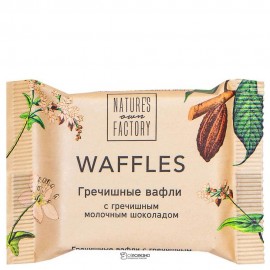 Гречишные вафли с гречишным молочным  шоколадом 20 г Nature's own Factory 116549