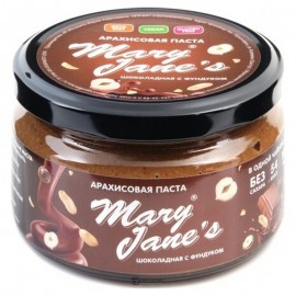 Арахисовая паста шоколадная с фундуком 200 г MARY JANE'S 116929