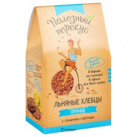 Хлебцы льняные пряные с семенем горчицы 100 г Полезный перекус 160374