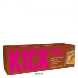 Батончик с солёной карамелью в карамельном шоколаде 45 г KICK YOUR ENERGY 188108