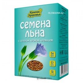 Семена льна с селеном хромом кремнием Компас здоровья 200 г 220933