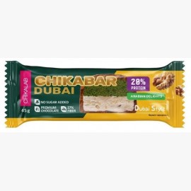 Батончик глазированный "Грецкий орех с фисташкой и хрустящим тестом" 45гр, TM "CHIKALAB" 1137442