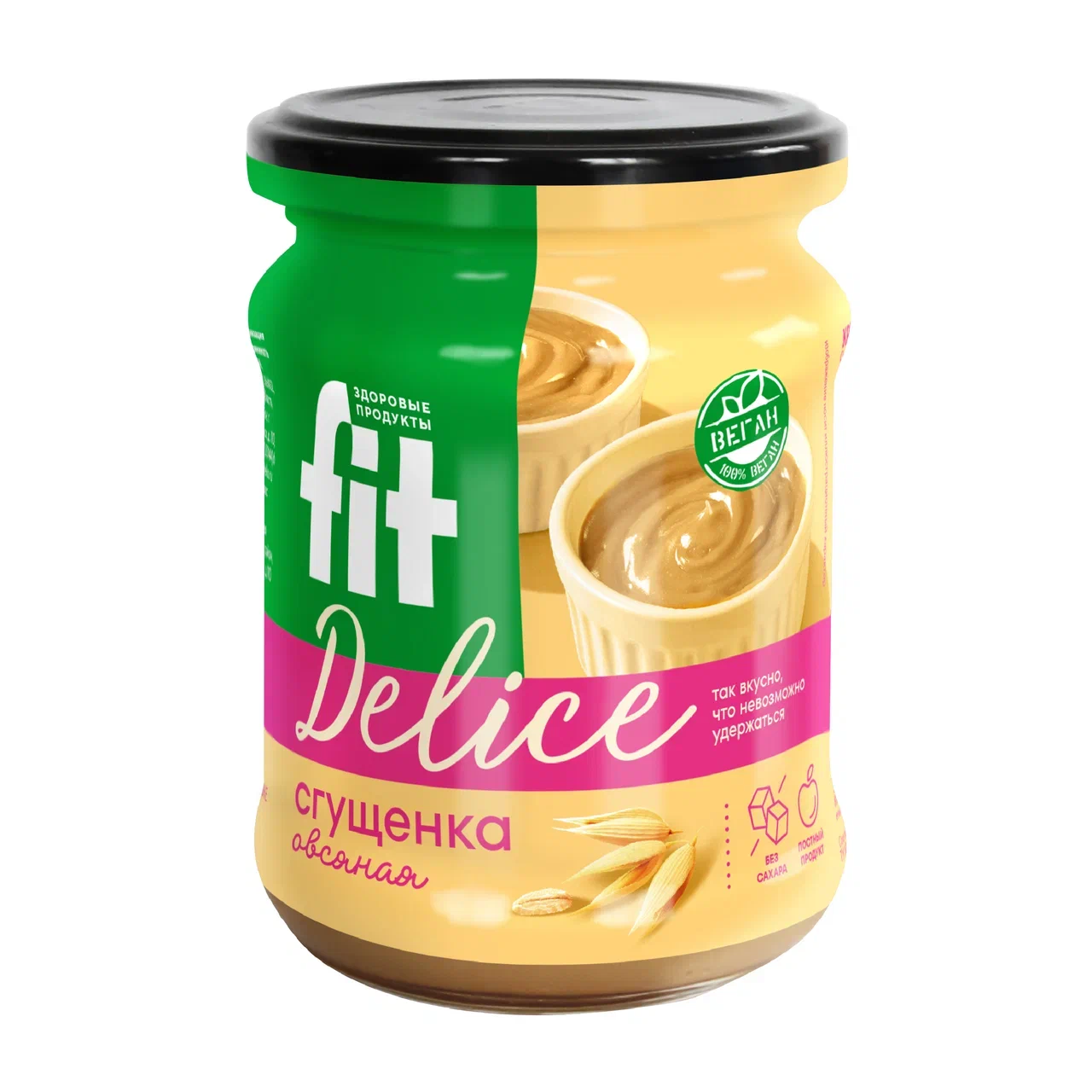 Сгущенка овсяная FIT Delice (банка, 270г), 1/8 1137372