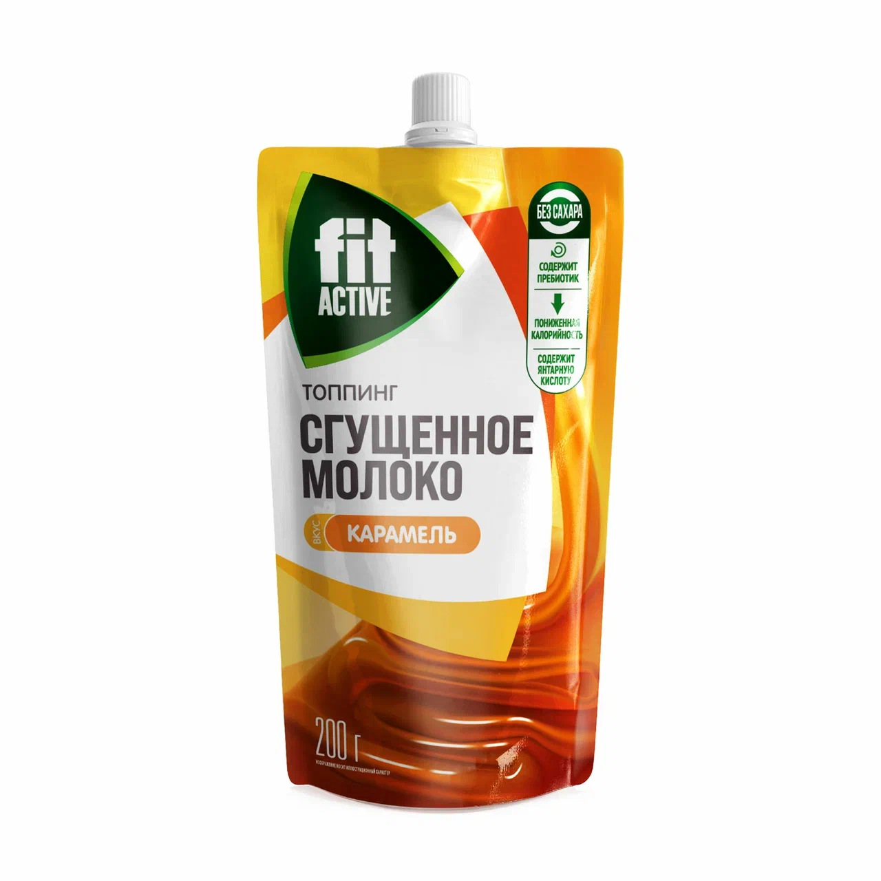 Топпинг Сгущенное молоко Карамель  200 г Fit Active (дойпак) 1137332