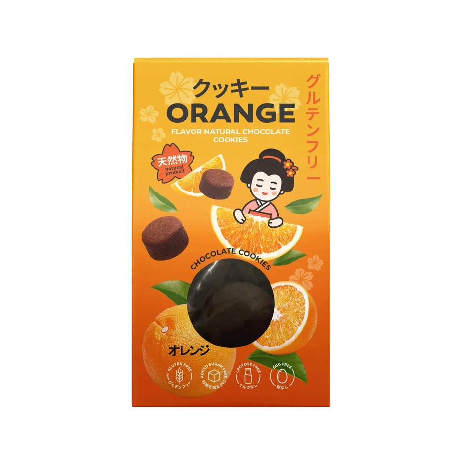 Печенье Азия Шоколадная с кусочками апельсина 85г 1137511