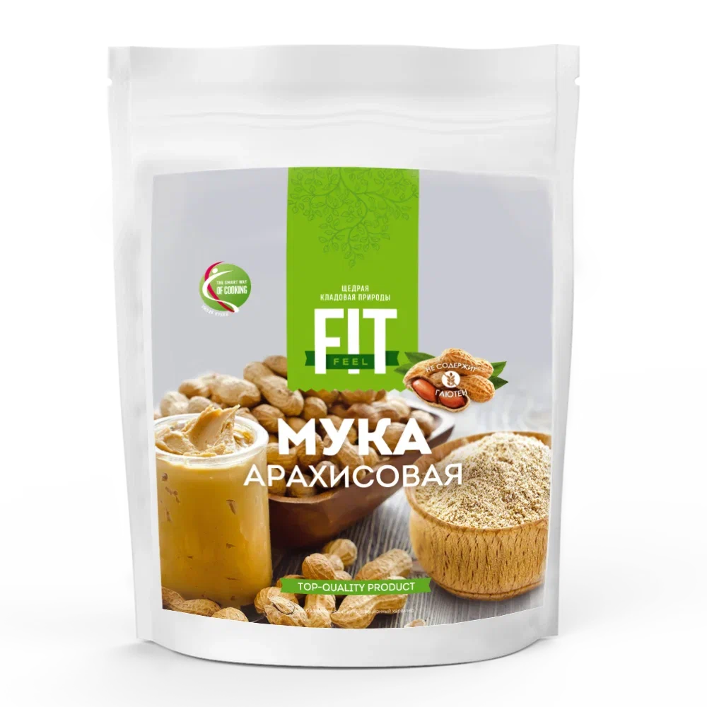 Мука Арахисовая  200г (дойпак) Fit Feel 1137462
